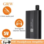 16 300Ω HiFi Headphone Earphone Amplifier 3.5mm Jack Aux Portable Adjustable Class A Audio Amp Mobile Phone Music Player Bangladesh (New)