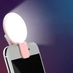 Mobile Phone LED Selfie Ring Light Portable Mini Durable Practical Three Stop Dimming Circle Photography Clip Fill Light Bangladesh (New)