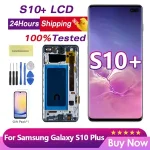 Samsung S10+ SM G975F SM G975U Display Touch Screen Display Digital With Frame Assembly Replacement Samsung S10 plus Bangladesh (New)