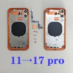 11 ~ 17 Pro Housing rear battery midframe replacement 11 case like 17 Pro frame iPhone 11 to 17 Pro With Big Camera Bangladesh (New)