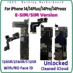 Unlocked iPhone 14 Pro Max Motherboard iphone 14 Plus ESIM/SIM Version With Face ID Logic board Clean iCloud mainboard Bangladesh (New)