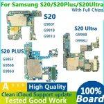 100% Working Unlocked Motherboard Samsung Galaxy S20 G980F G981 S20 Ultra G988U G988B S20 Plus G985F G986 Logic Board Bangladesh (New)