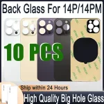 10  Back Glass iphone 14 Pro Back Battery Cover Rear Door 14 Pro Max Big Hole Version Back Housing Case Replacement Parts Bangladesh (New)