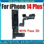 iPhone 14 Plus Motherboard Clean iCloud With Face ID IOS Update Support Main Logic Board US E SIM / LL/A SIM Version Placa Bangladesh (New)