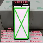 Samsung S20 SUPER AMOLED LCD Touch Screen G981V G980 G980F G980F/DS LCD Display Touch Screen Digitizer With Blackdot Lines Bangladesh (New)