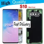 6.1 Tested High Quality AMOLED LCD Replacement Samsung S10 Touch Screen S10 SM G973F Display with Back Glass Bangladesh (New)
