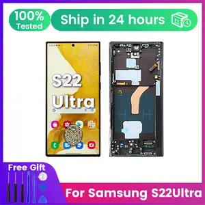 Sc26d0489a4a34046ad96d03572fb2caaG_300x300q75 6.8‘‘ 120hz AMOLED Samsung Galaxy S22 Ultra S908B S908B/DS Display LCD Touch S22U Screen with Frame Display Replacement Bangladesh (New) - Image 1