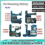 Unlocked Samsung Galaxy S20 Ultra G980F G981B/U G988B/U S20 Plus G985F G986B/U Motherboard S20 FE G781 G780F Logic Board Bangladesh (New)