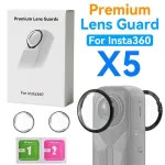Premium Lens Guard Insta360 X5 Glass Lens Protector Removable Protective Lens Cover Insta 360 X5 Camera Accessories Bangladesh (New)