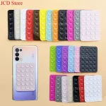 1 piece Strong Grip Phone Holder Adhesive Silicone Suction Phone Case Mount Anti Slip Hands Free Sticky Cell Phone Grip Stands Bangladesh (New)