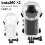 Dive Case Insta360 X3 Waterproof Housing Cover Underwater Protector Fully Invisible Diving Shell Camera Accessories Bangladesh (New)