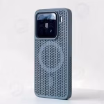 For Magsafe Honeycomb Mesh Magnetic Case For Xiaomi Mi 13 14 15 17 Pro Max Redmi K60 K70 K80 Solid Color Silicone Bumper Cover