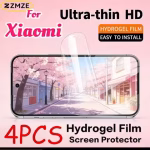 4 Pack Hydrogel Films Screen Protector Suitable For Xiaomi 17 15 14 Ultra 17 Pro Max 15T 15S 15 Pro 14 Civi 14 14T Pro HD Clear