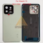 Original For Xiaomi Mi 13 2211133C Back Cove For Xiaomi 13  2211133G Battery Case Cover +cCamera Frame + Glass Lens