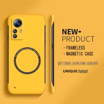 Ultra Thin Hard PC Magnetic Frameless Phone Case For Magsafe Xiaomi Mi 13 13T 12 12T 11 Lite 11T 10 10T Pro Matte Color  Cover