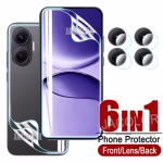 6IN1 Gel Film For Xiaomi Redmi Turbo 4 Pro 3 2PCS Front Screen+2PCS Back Cover Hydrogel+2CSP Camera Lens Glass For Turbo 4 4Pro