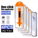 4Pcs 8K HD Glass With Installation Box Screen Protectors For Xiaomi 15T 14T 13T Pro 14 13 12 11 Lite Mi 12T 11T 11i 10T Glass