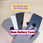 Glass Battery Cover For iPhone 16/15 Pro Max Rear Door Housing Panel Case Camera Lens Parts For iPhone 16/15 Pro Battery Cover